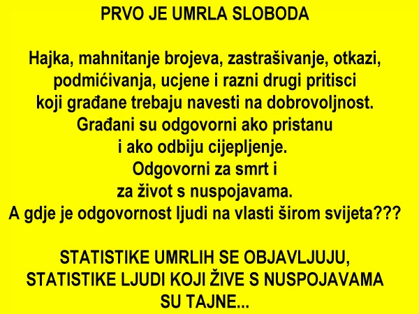 Kada će tom nagovaranju kraj...???