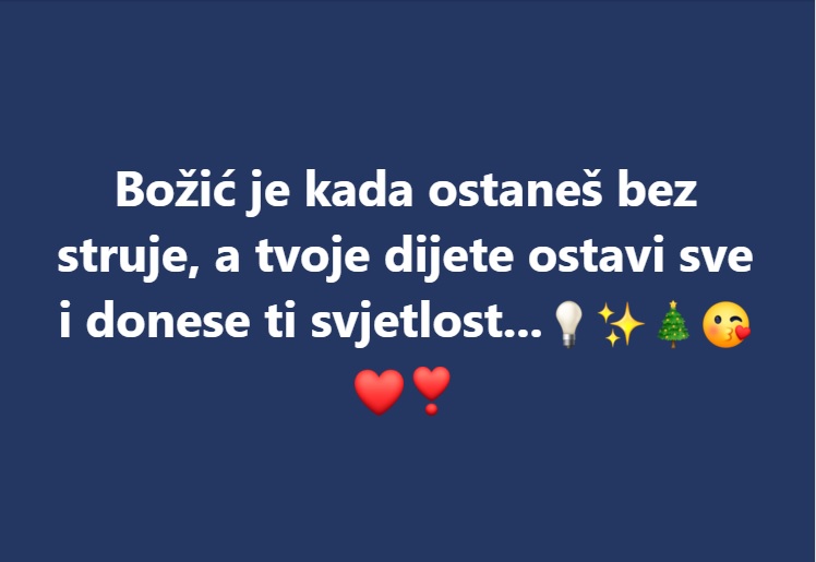 Božić bez struje...✨🎄❣️