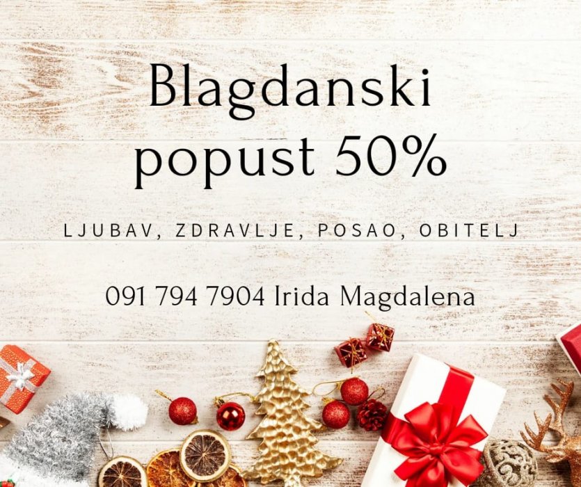 Blagdanski popust 50% na sve tarot konzultacije, od  6. 12.'24 - 7. 1. '25.g.