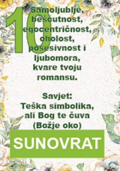 Sunovrat ili narcis je također otrovna proljetnica...